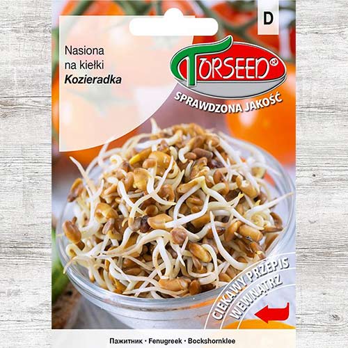 1 szt, Kozieradka, nasiona na kiełki - Nasiona: Ilość w opakowaniu: 5 g