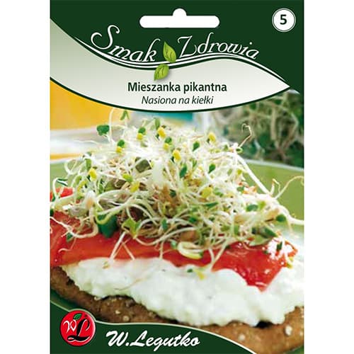 1 szt, Nasiona na kiełki - mieszanka pikantna - Nasiona: Ilość w opakowaniu: 30 g