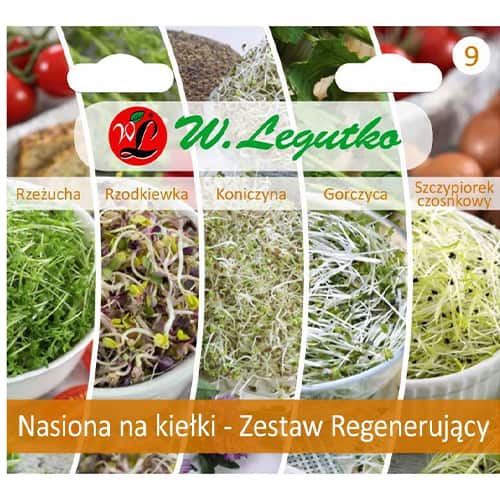 1 szt, Nasiona na kiełki - Zestaw Wzmacniający Organizm, 3 gatunki - Nasiona: Ilość w opakowaniu: 1 opak