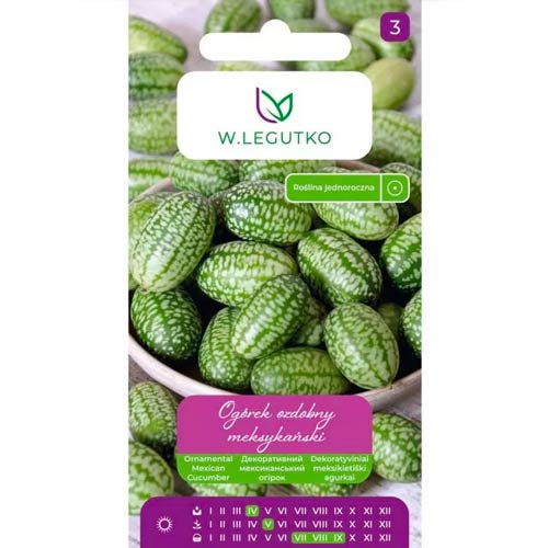 1 szt, Melotria (Ogorek meksykanski) - Nasiona: Ilość w opakowaniu: 0.05 g