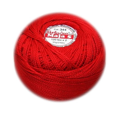 nić MAJA 5 kol. 344 czerwona