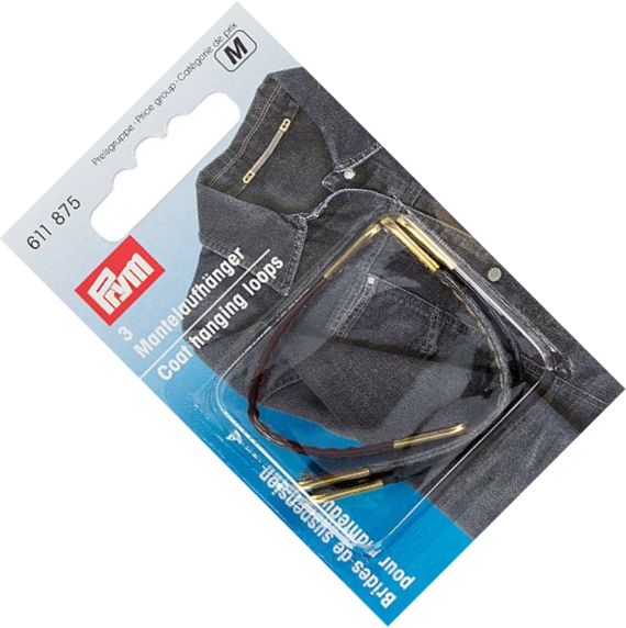 zawieszki skórzane do kurtek, płaszczy 3 szt. PRYM 611875 .