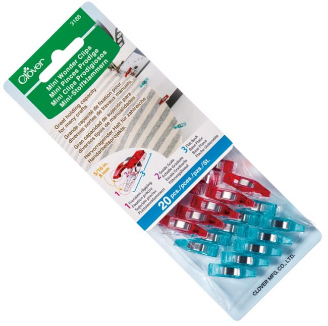 klipsy do robótek ręcznych 20 szt CLOVER 3188 .