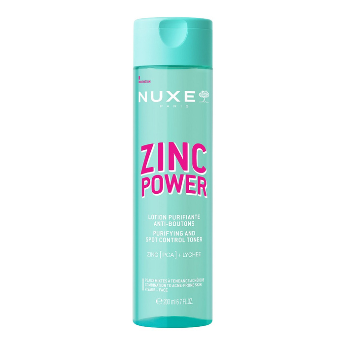 Nuxe Zinc Power oczyszczający tonik zwalczający wypryski, 200 ml