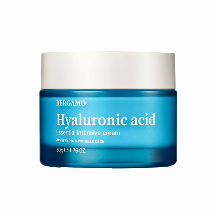 Bergamo Hyaluronic Acid Essential Intensive Cream nawilżający krem do twarzy z kwasem hialuronowym, 50 g