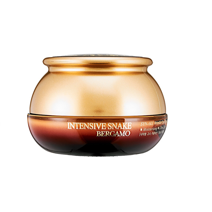 Bergamo Intensive Snake SYN-AKE Wrinkle Care Cream przeciwzmarszczkowy krem do twarzy z ekstraktem z jadu węża, 50 ml