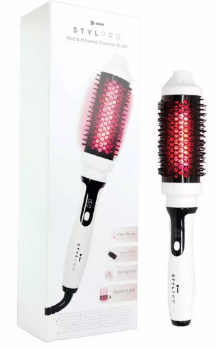 STYLPRO Red & Infrared Thermal Brush, szczotka termiczna do stylizacji włosów, 142 diody LED