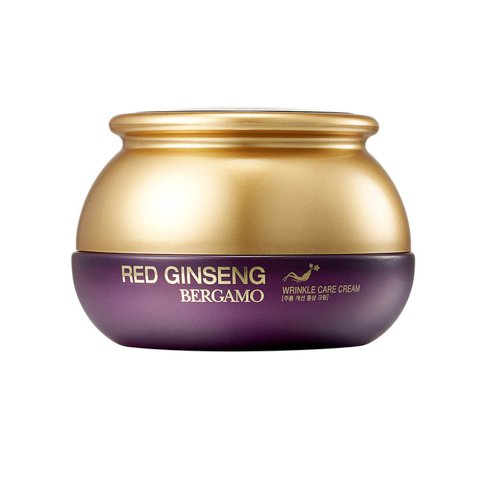 Bergamo Red Ginseng Wrinkle Care Cream krem przeciwzmarszczkowy z czerwonym żeń-szeniem, 50 ml