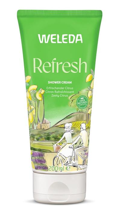 WELEDA Refresh, kremowy płyn pod prysznic z cytrusami, 200 ml