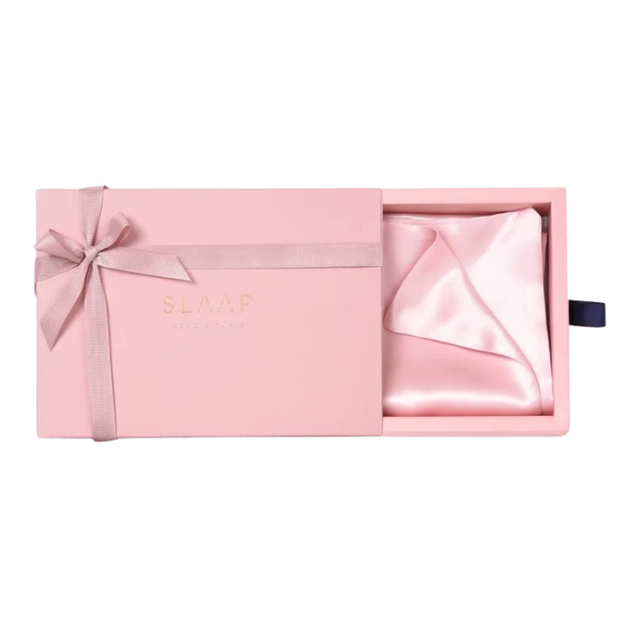 SLAAP Jedwabna poszewka na poduszkę pudrowy róż, 50 x 60 cm