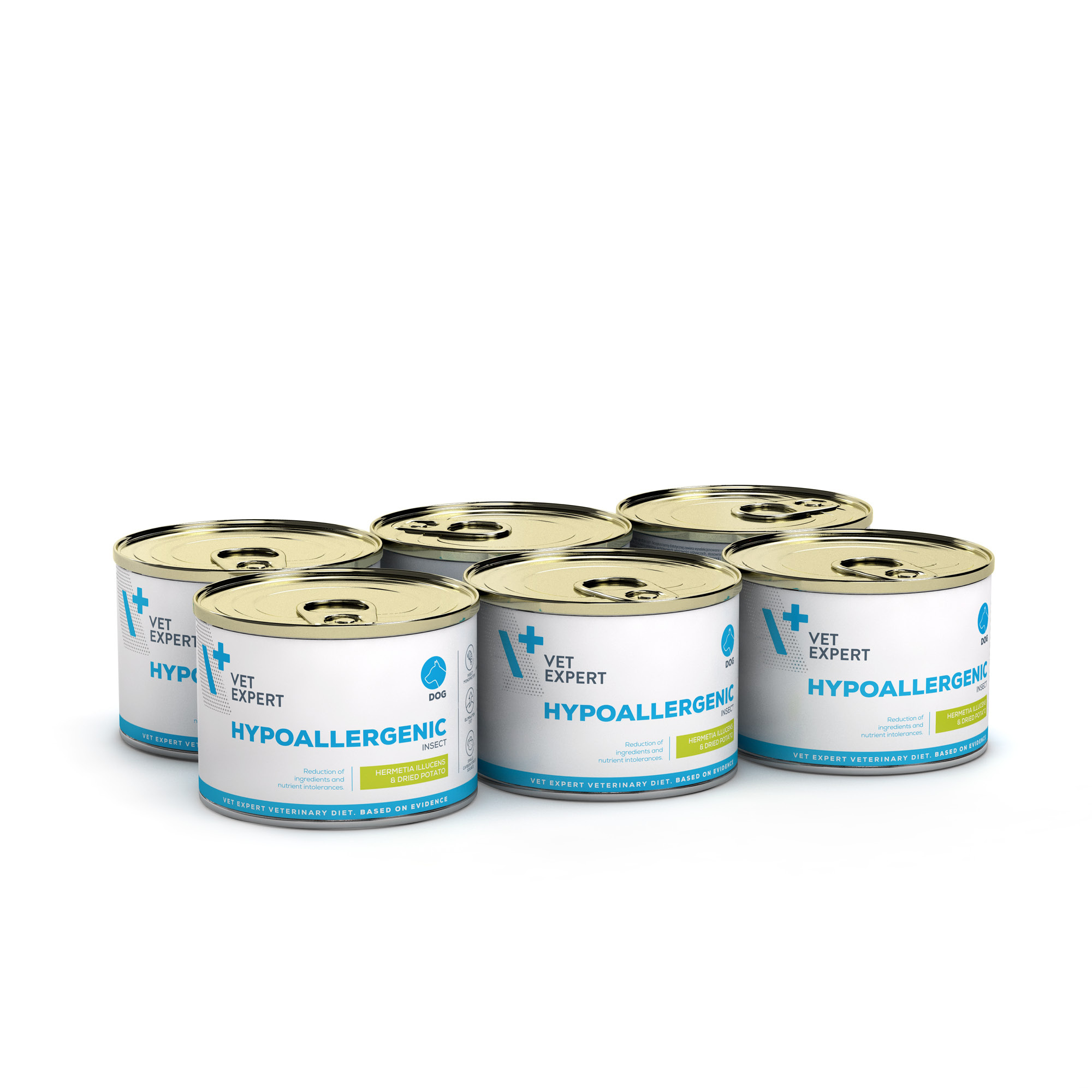 VET EXPERT HYPOALLERGENIC INSECT 6x190g - mokra karma weterynaryjna dla psów