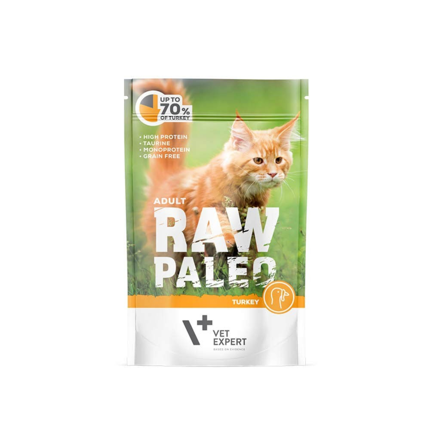 RAW PALEO ADULT CAT TURKEY 100g - mokra karma dla kotów dorosłych - indyk