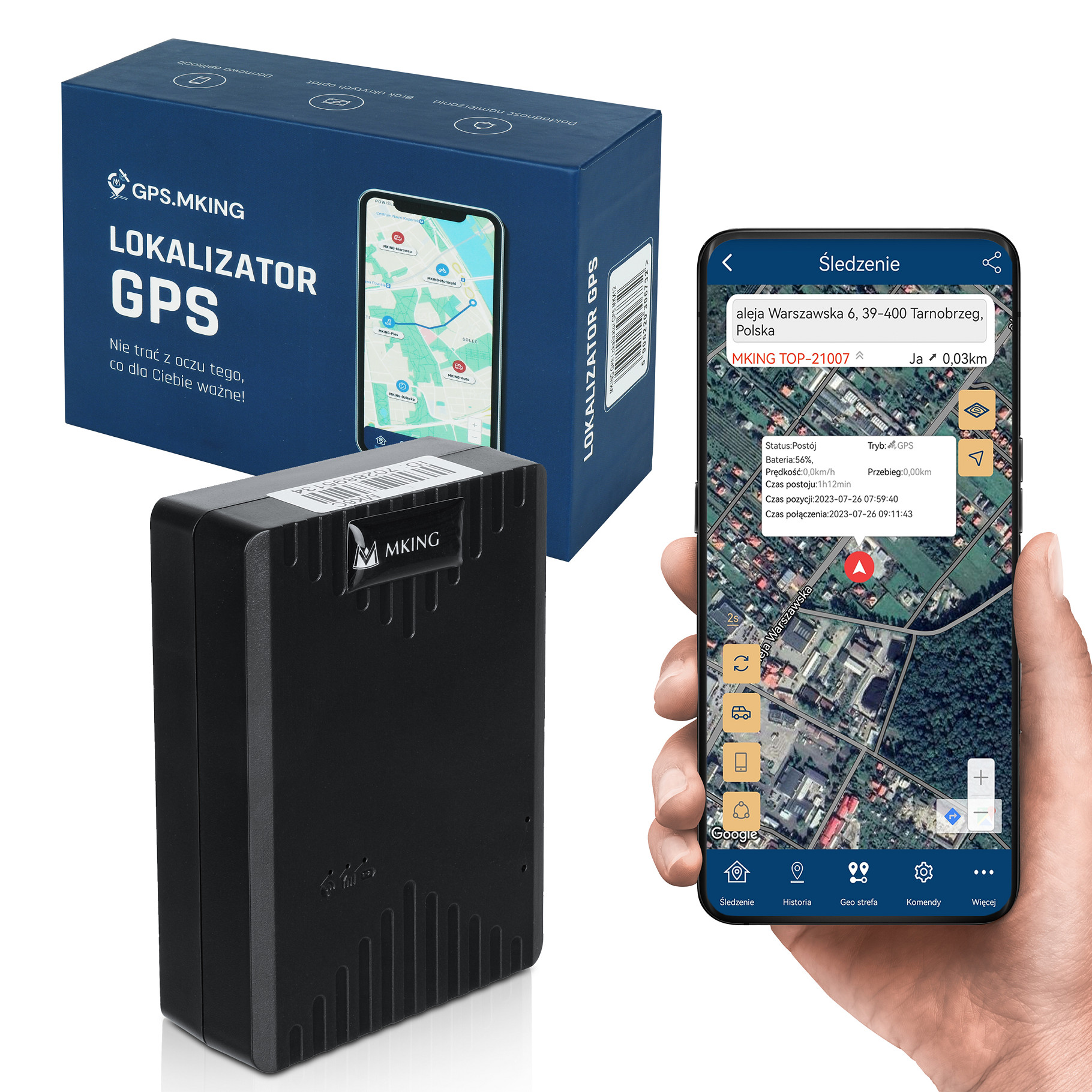 Lokalizator GPS 70 DNI 2G+4G MAGNES ŚLEDZENIE PODSŁUCH MK6C