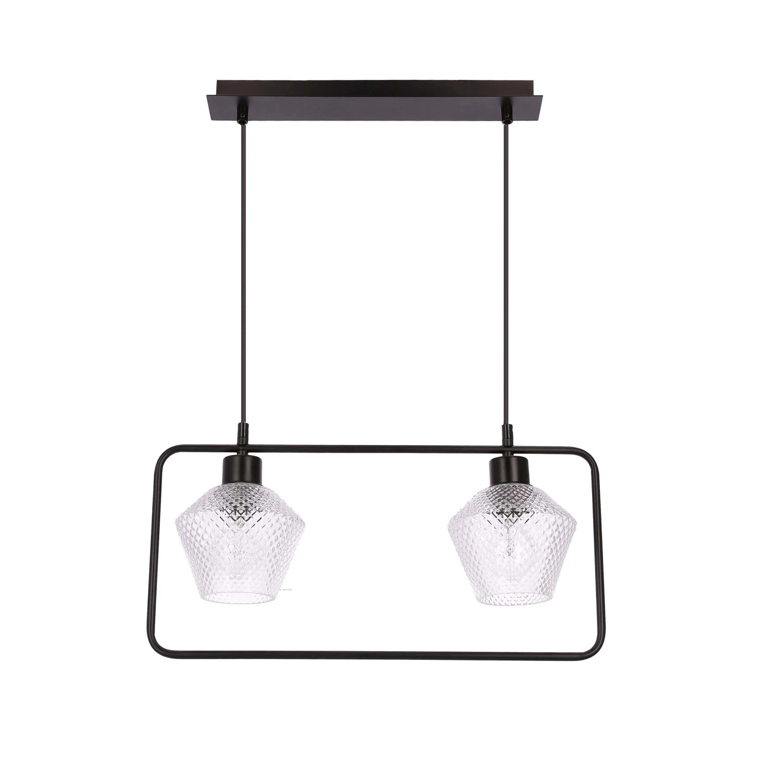 Candellux Lampa wisząca KINKO 2xE27 40W czarna