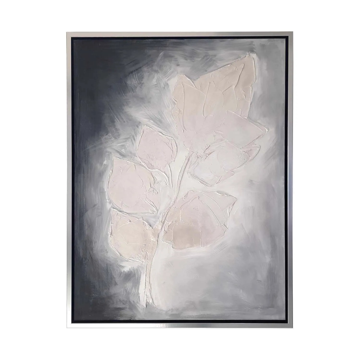 Frames Factory Obraz ELKA kwiat w jasnej ramie 63 x 83 cm