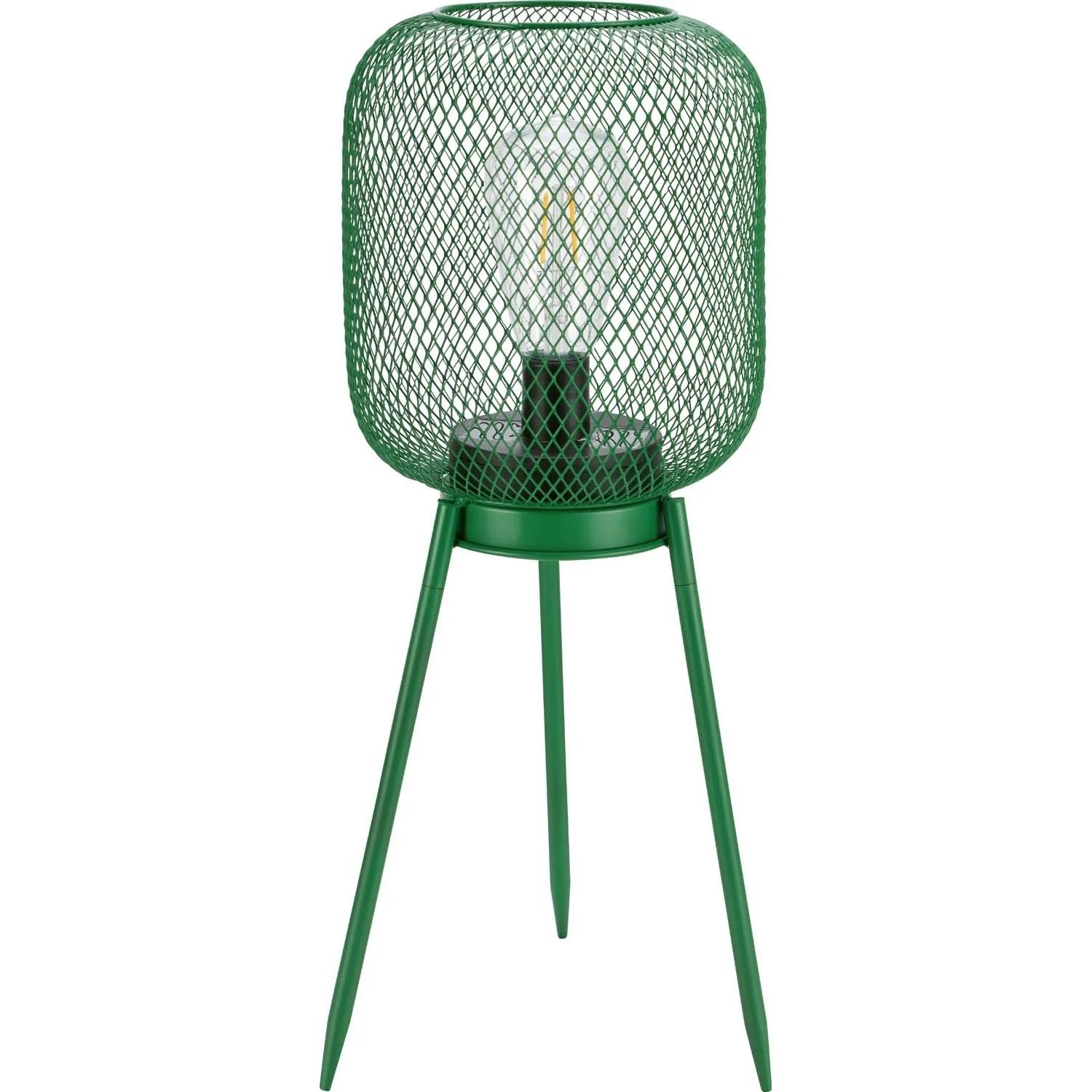 Lampa solarna stojąca na nóżkach wys. max. 68 cm IP44 metalowa zielona