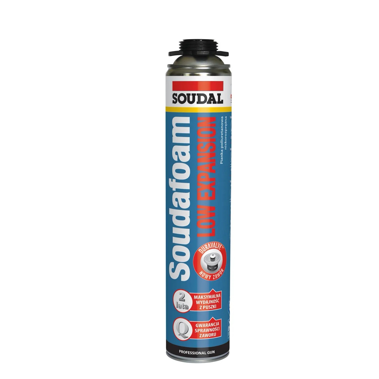 Soudal Pianka montażowa pistoletowa Soudafoam Low Expansion 750 ml