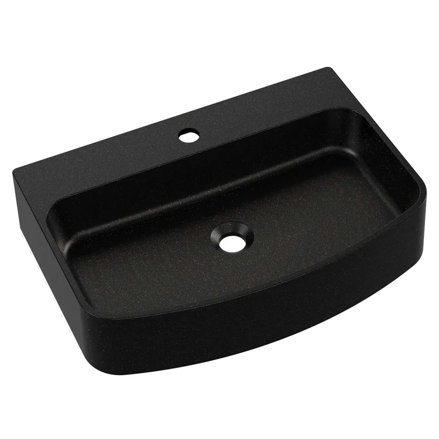 Umywalka MOLAT Granitowa gold black 42 x 60 x 9 cm