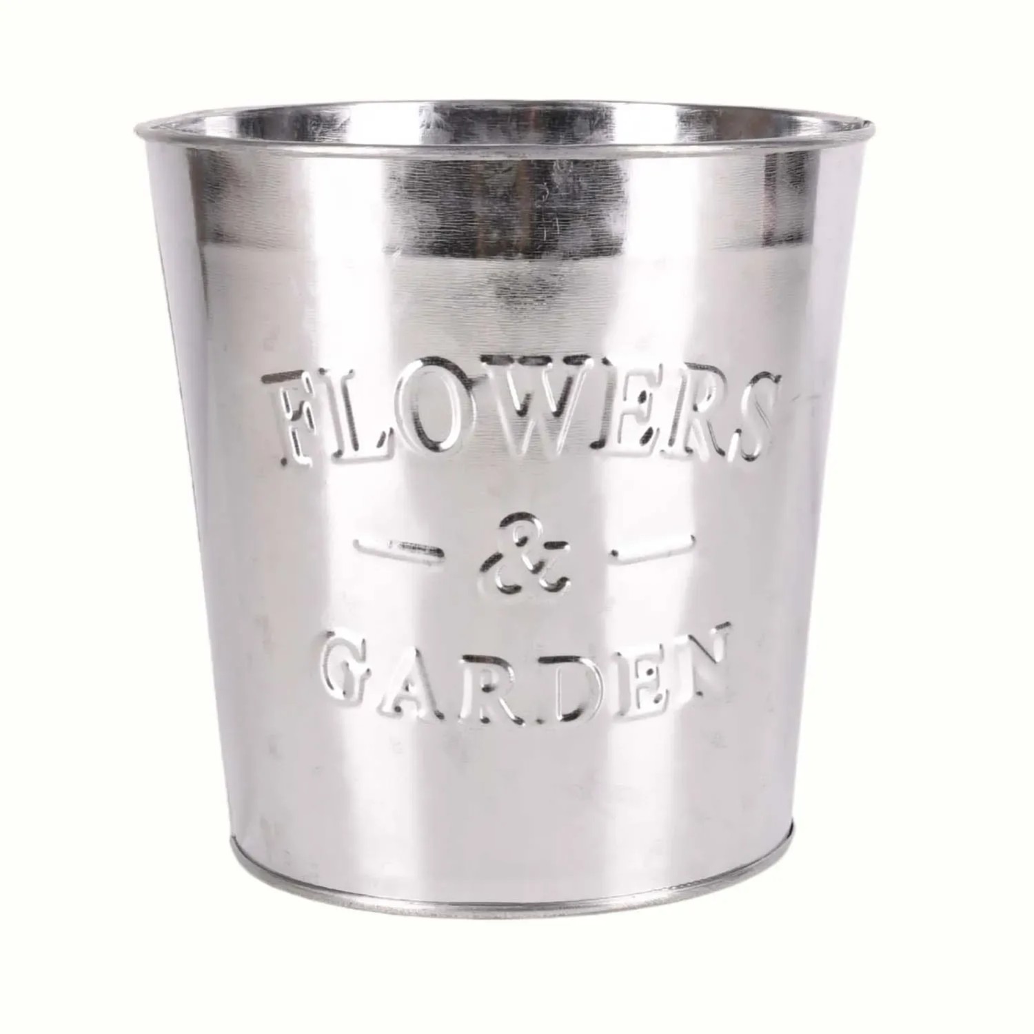 Osłonka Flower Garden okrągła metalowa 16 cm