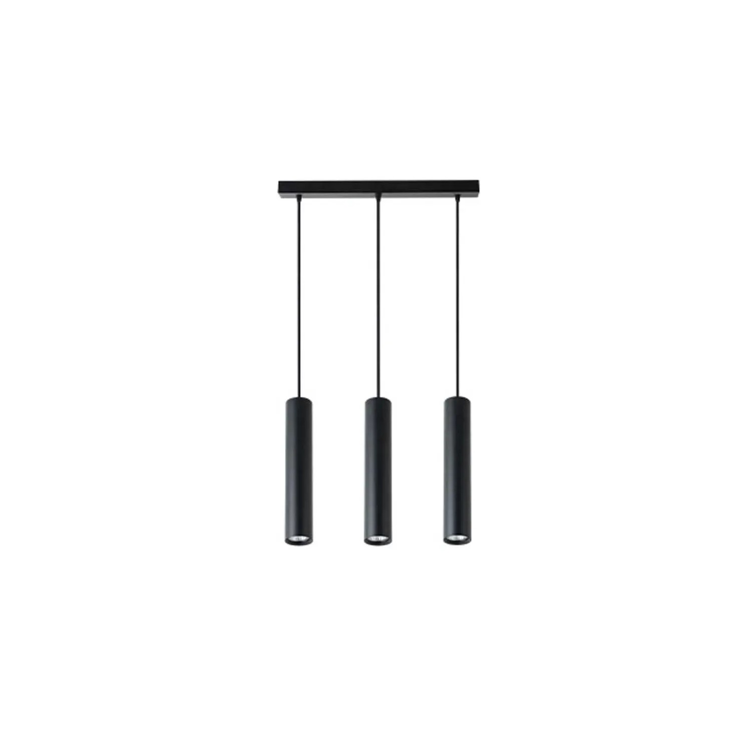 DPM Lampa wisząca 3x35W GU10 czarna