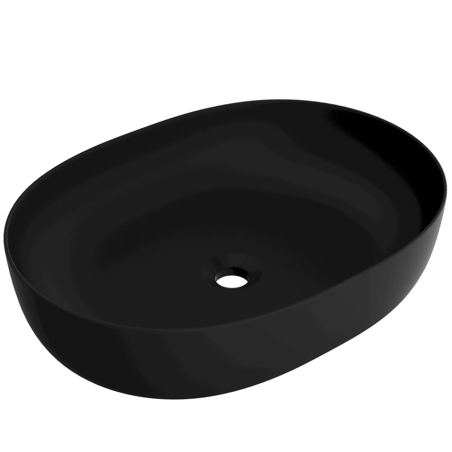 Domino Umywalka Tola 60 OV nablatowa czarna 60x43x13,5