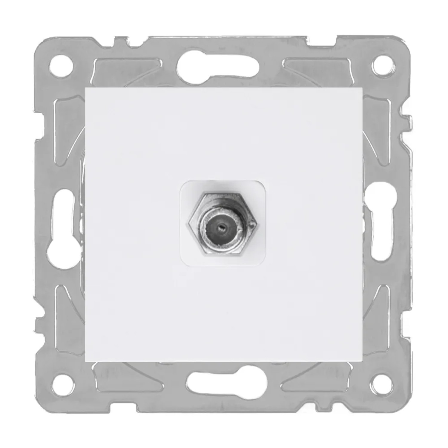 Electromalt Gniazdo Quad SAT białe