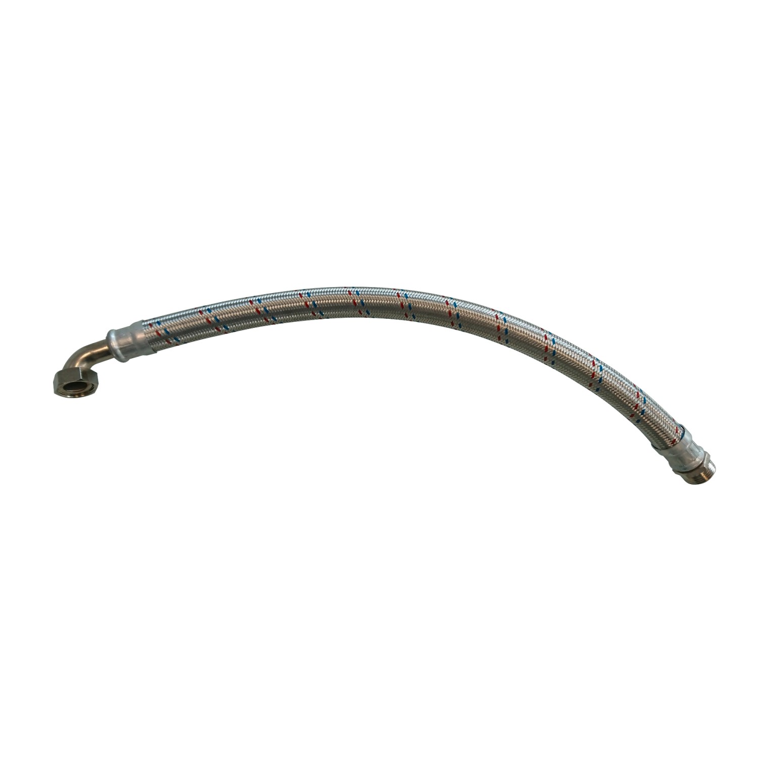 Wąż antywibracyjny z kolankiem 1" 70 cm