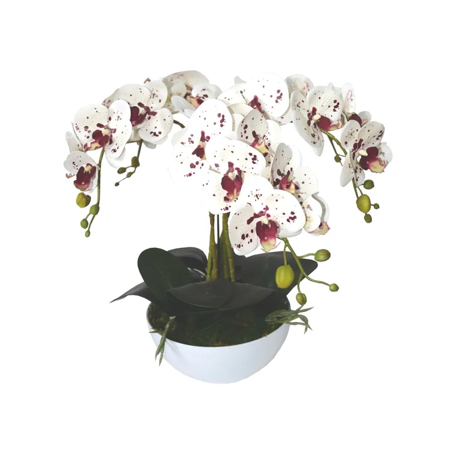 Storczyk sztuczny 5 pędowy w doniczce plastikowe 70 cm