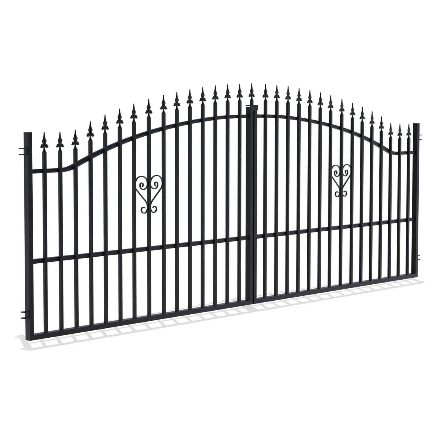 Polargos Brama ogrodzeniowa dwuskrzydłowa Tina 3 400 cm x 150 cm