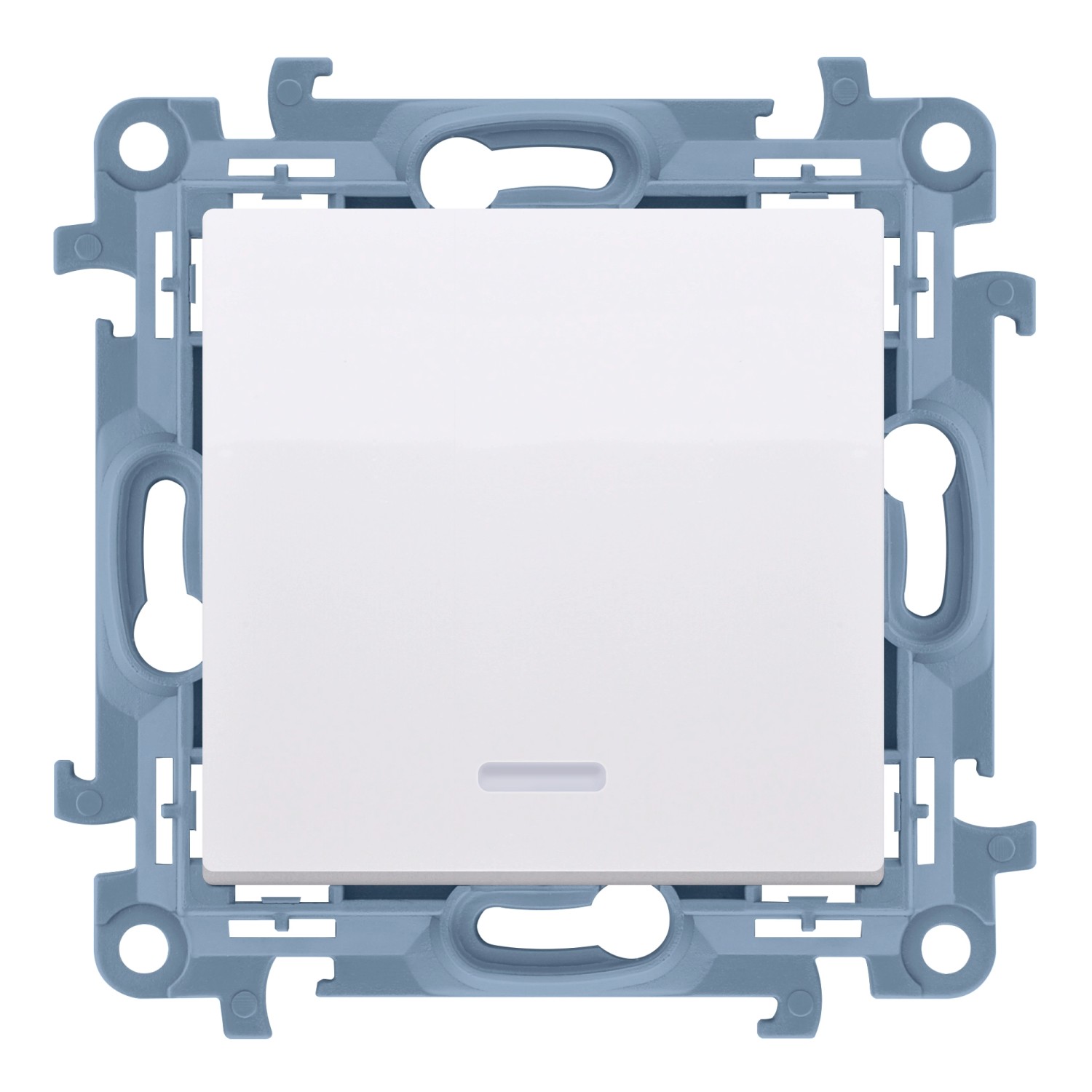 Simon Łącznik Simon 10 pojedynczy podświetlany biały