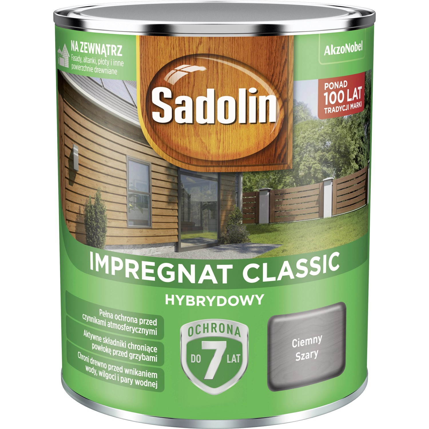Sadolin Impregnat Classic ciemny szary - 0,75L