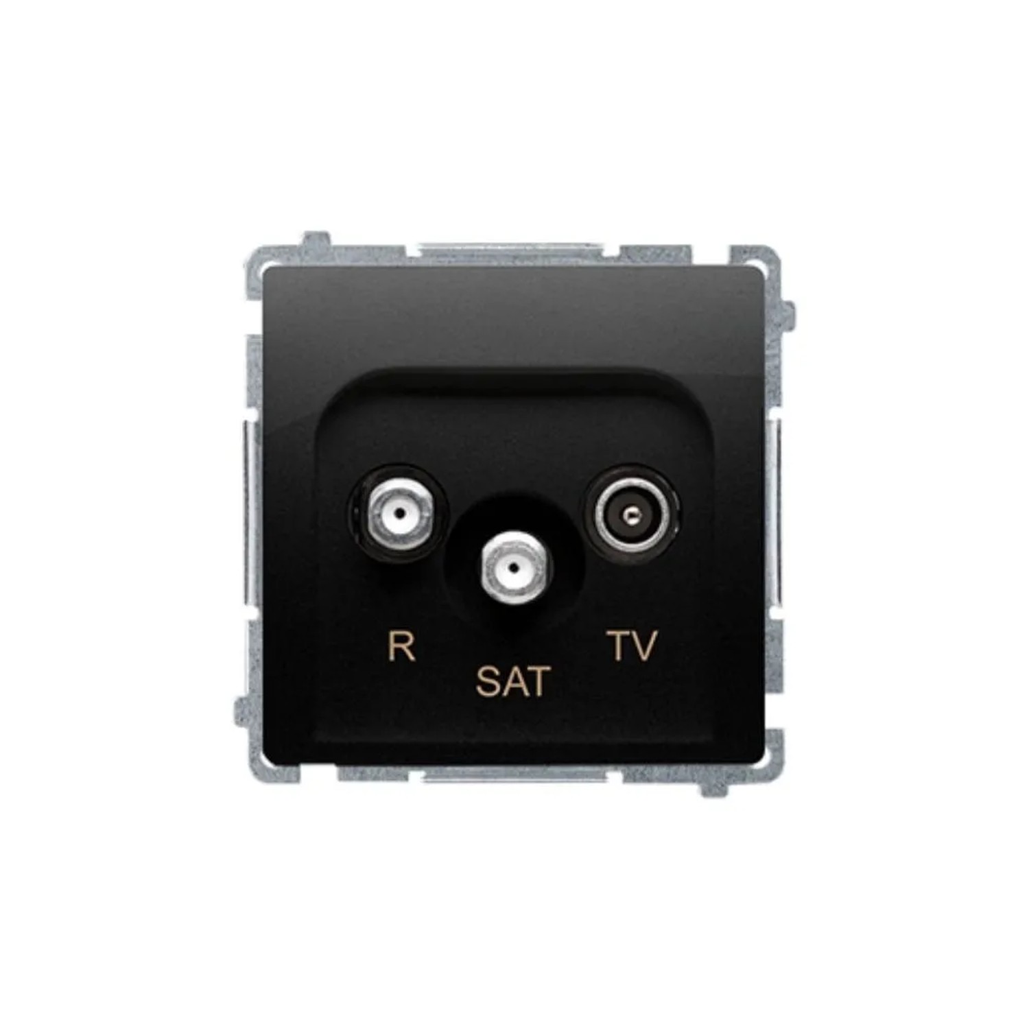 Elhurt Gniazdo Basic RTV-SAT czarne