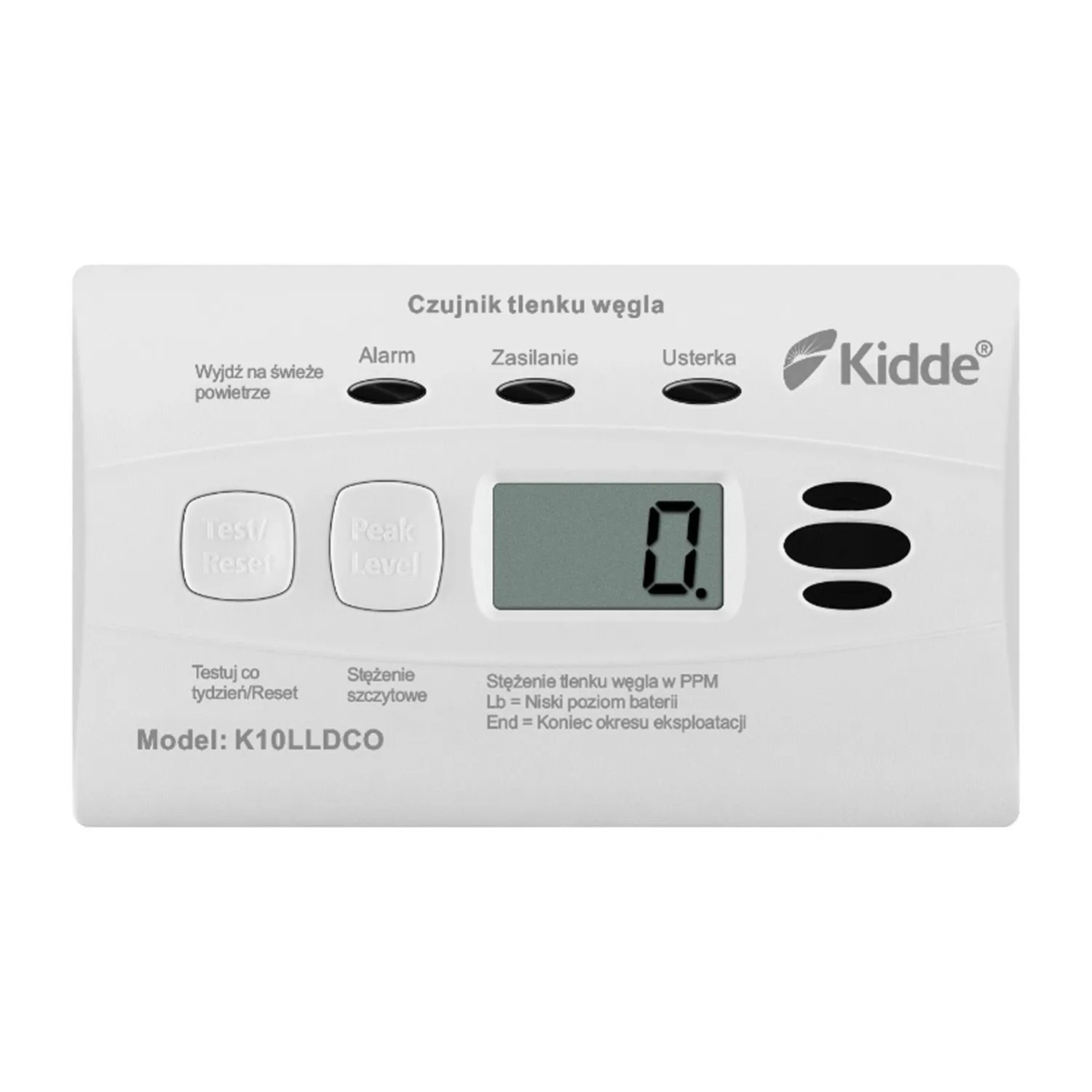 DPM Czujnik czadu K10LLDCO z wyświetlaczem i wbudowaną baterią