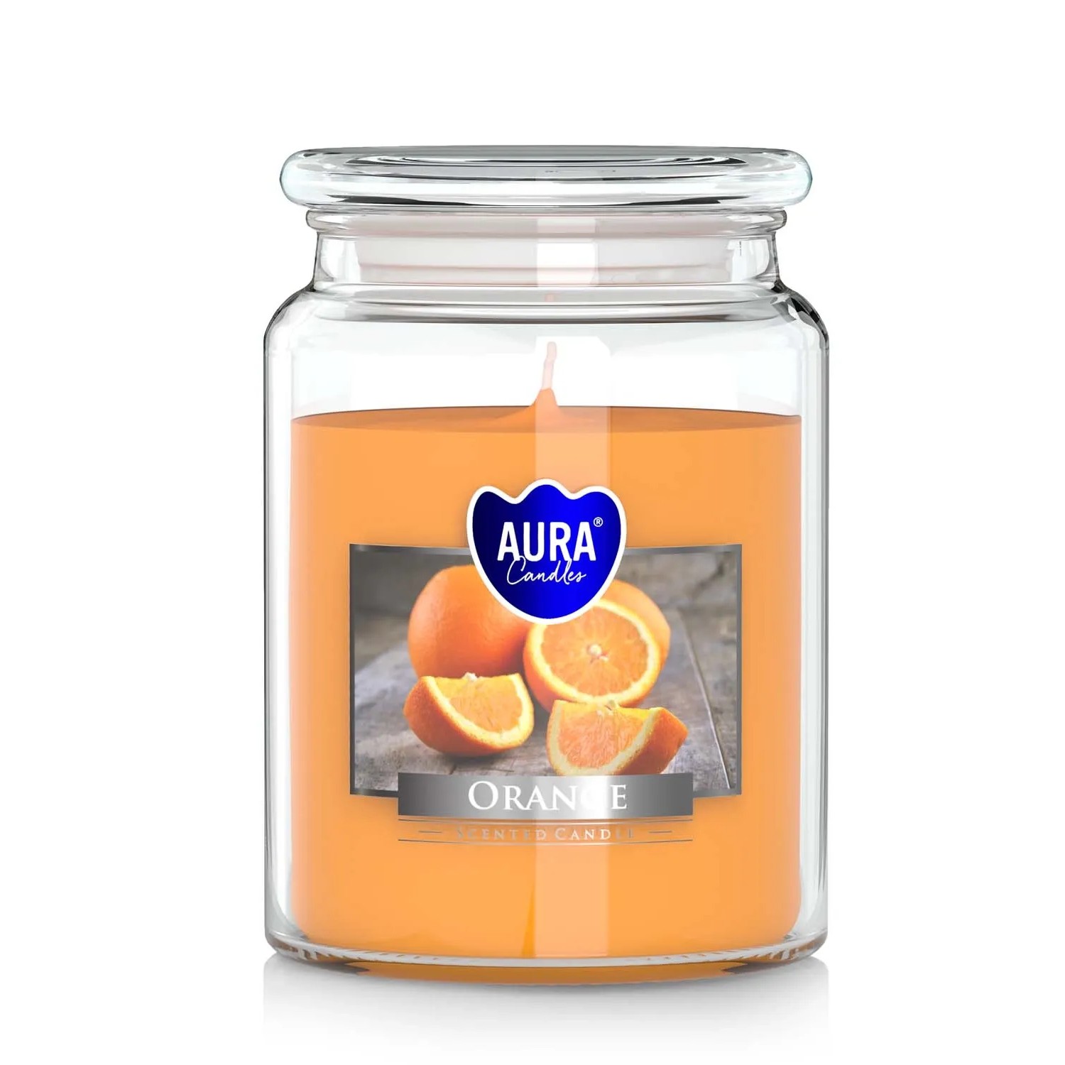 Świeca zapachowa słoik duży pomarańcza - 500 g