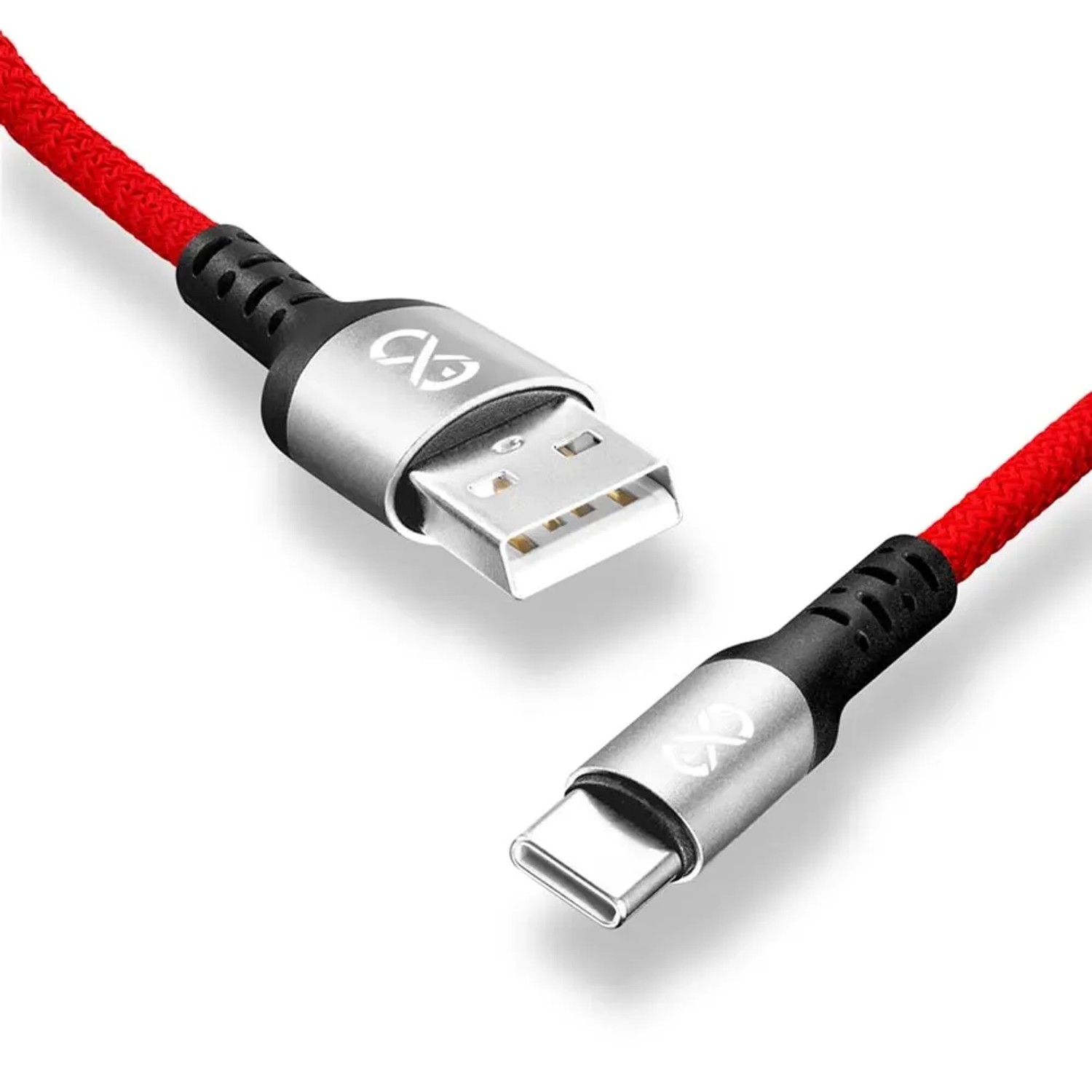 Kabel BRAID USB-USB C 1,2m czerwony