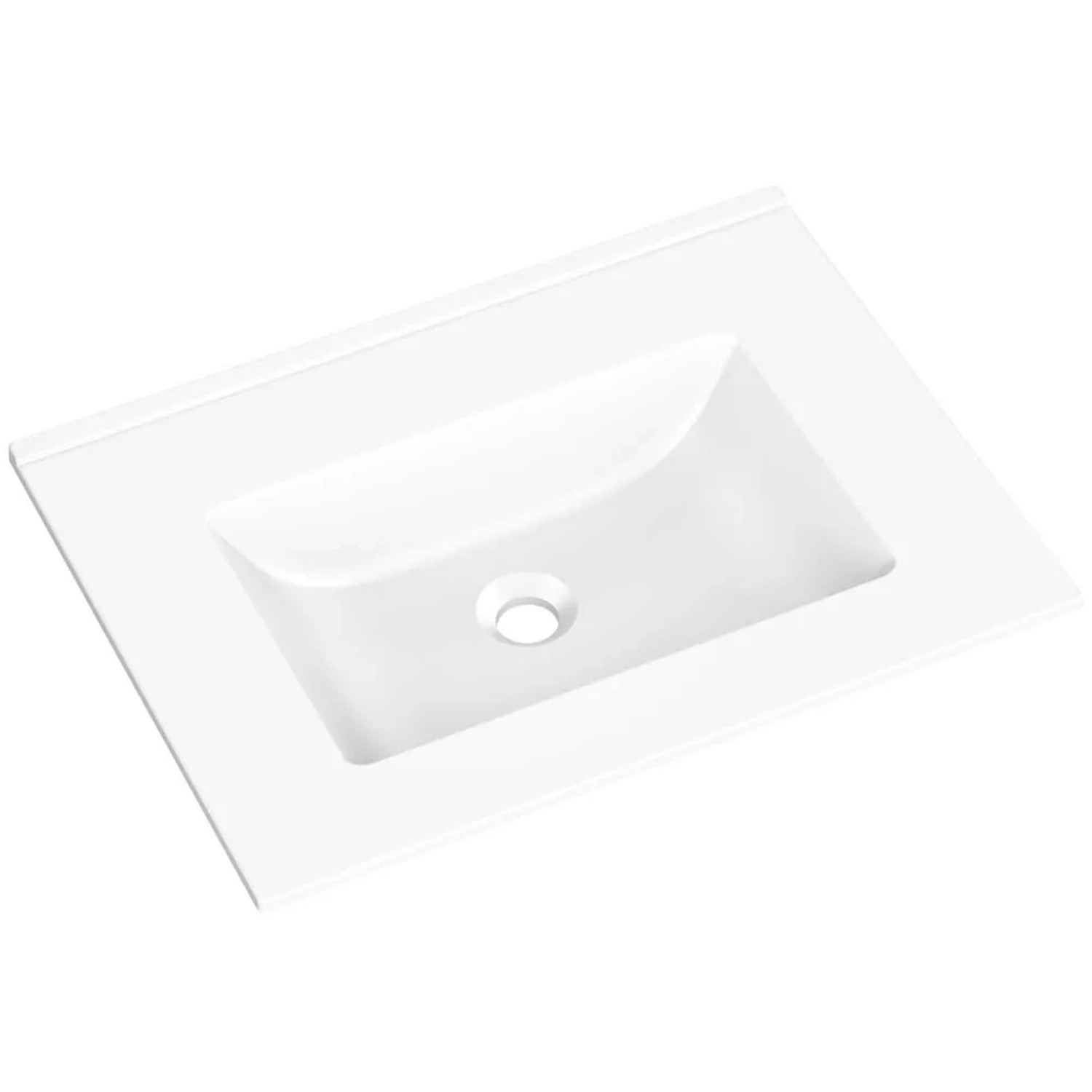 Axis Umywalka KORNAT 61 meblowa granitowa biała