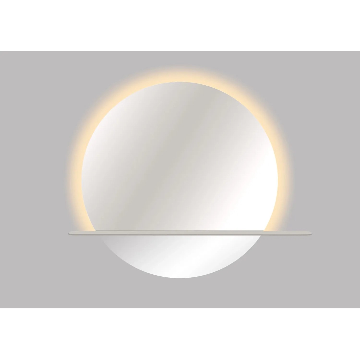 Lustro z LED Round Line beige 80