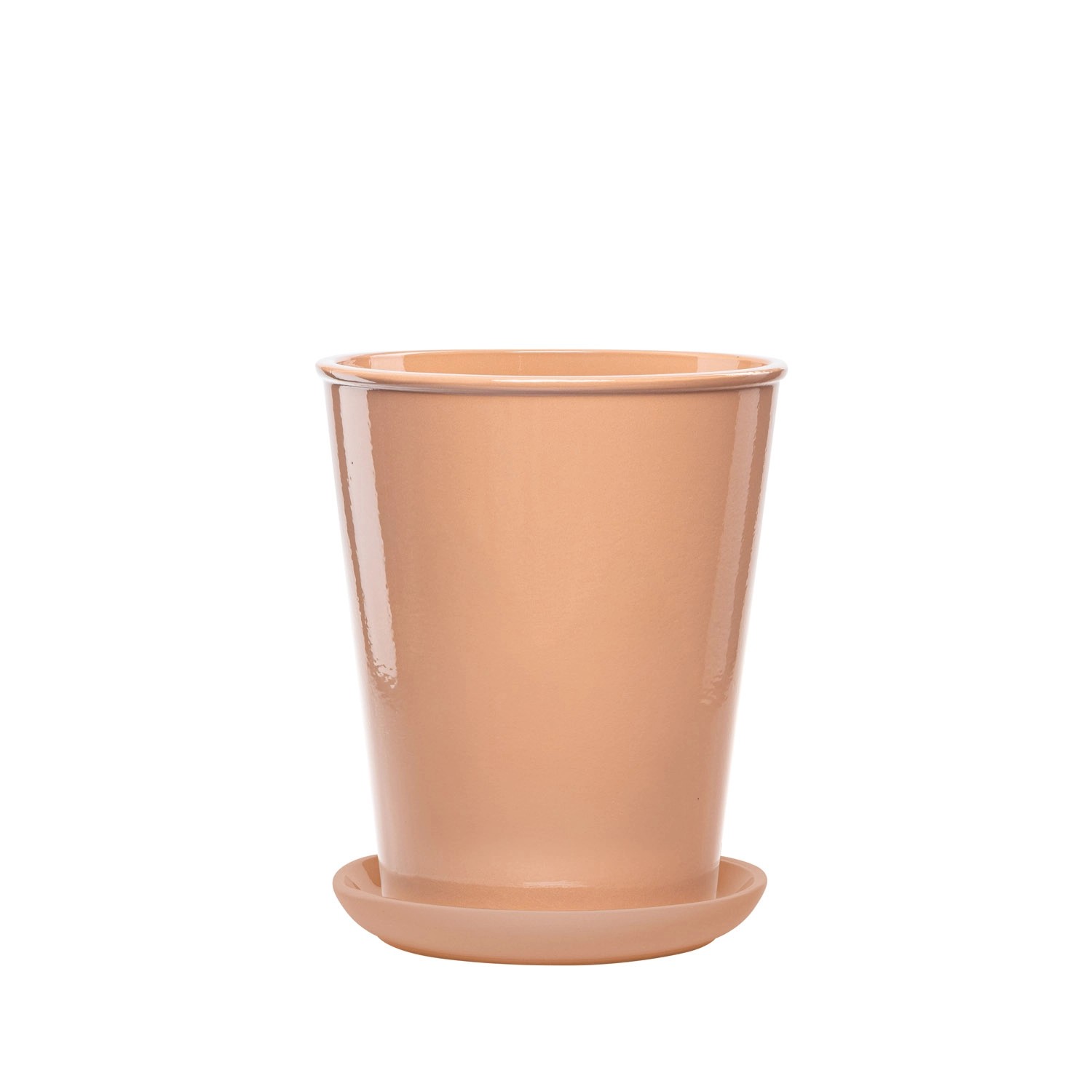 Donica z podstawką Palma jasny róż - 22 cm