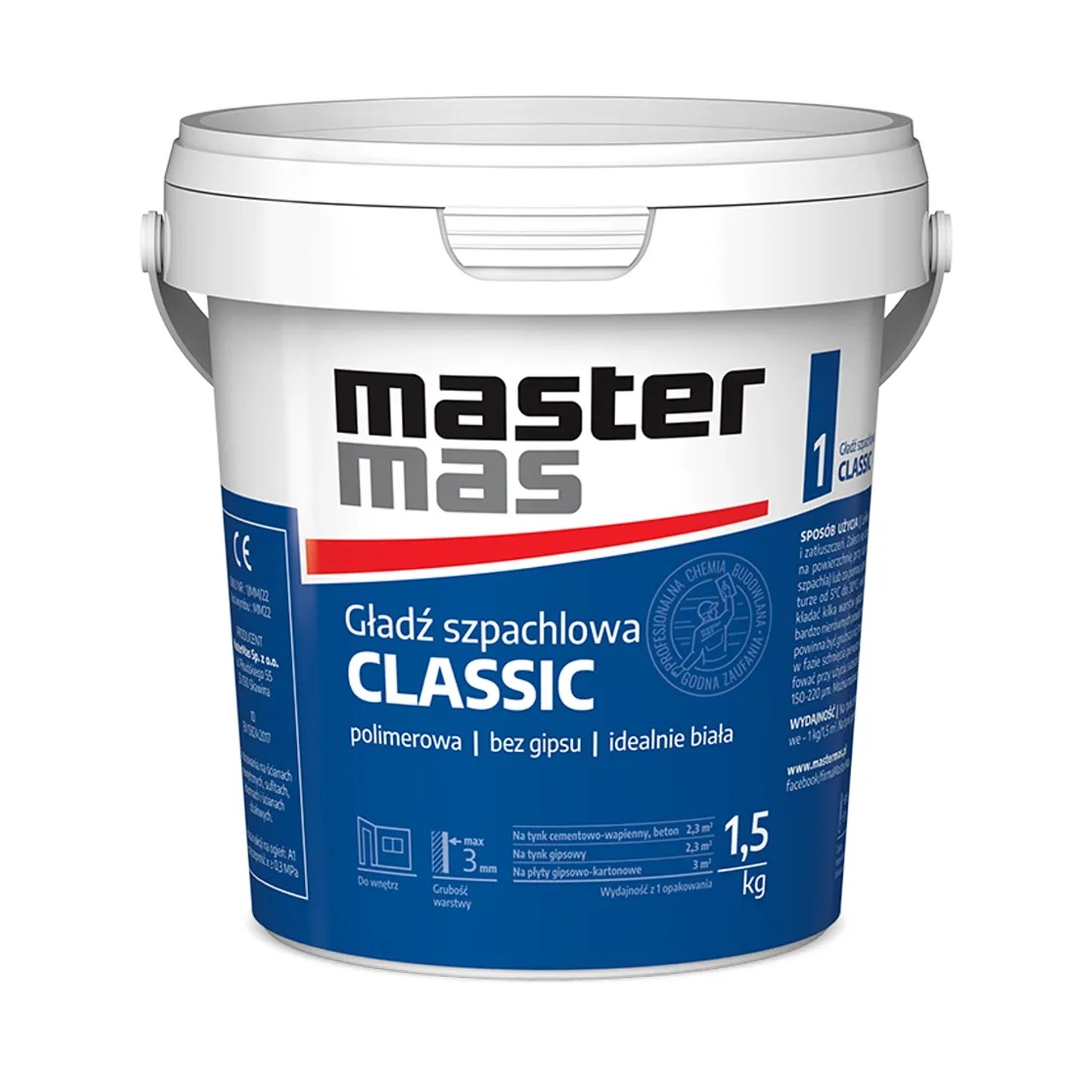 Master Gładź szpachlowa GREENLINE 1,5 kg