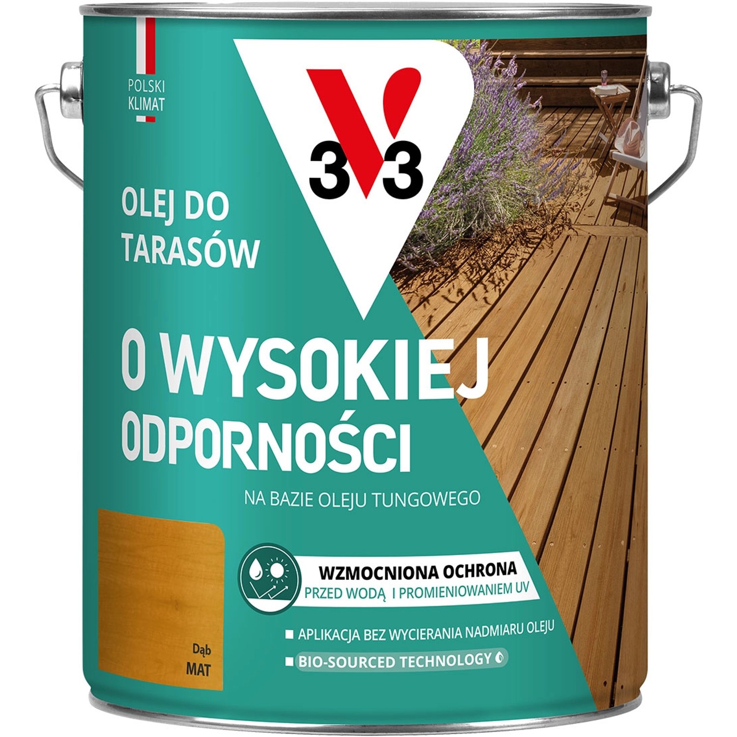 V33 Olej do tarasów dąb 4,5L