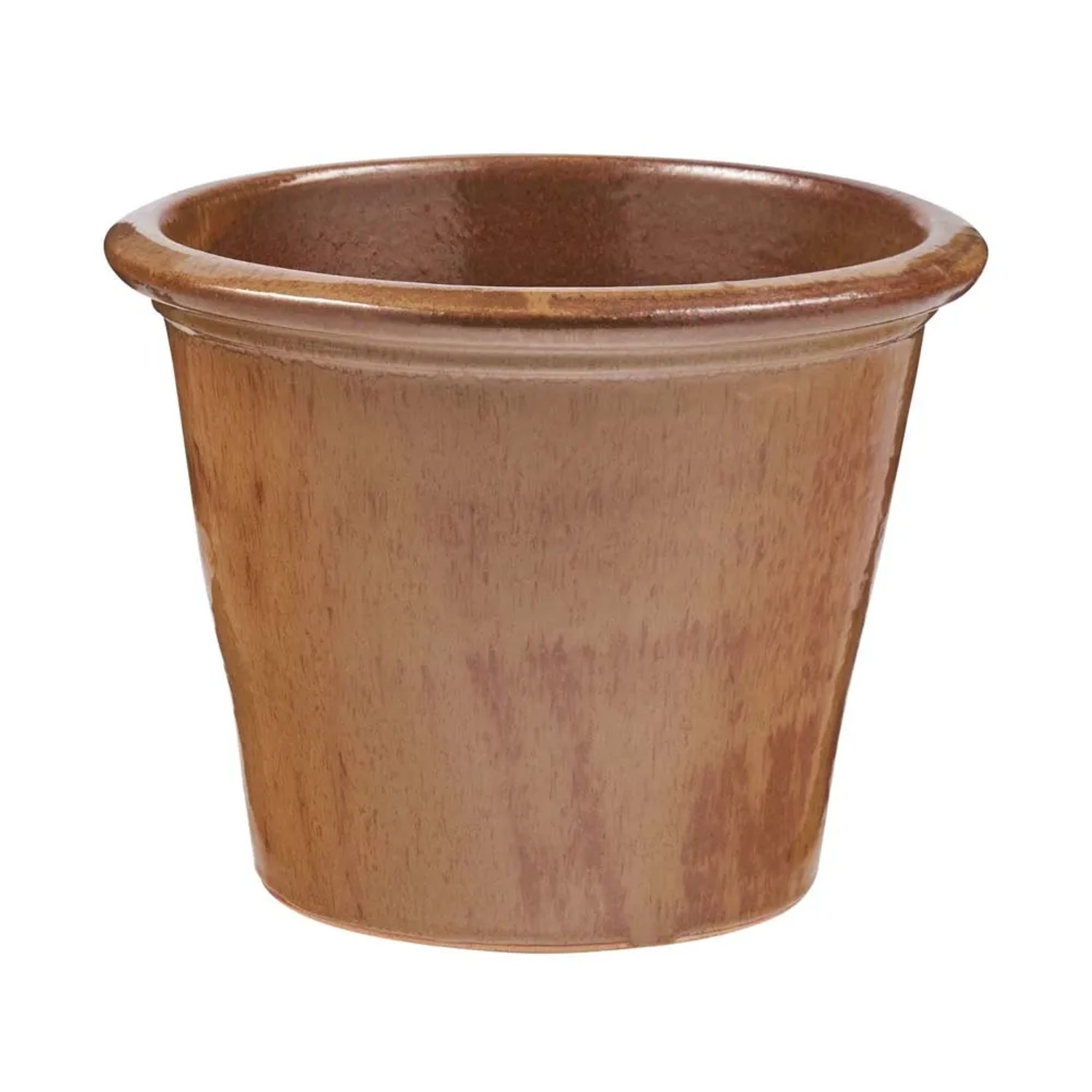 Donica szkliwiona Saxon brązowa - 35 x 27 cm