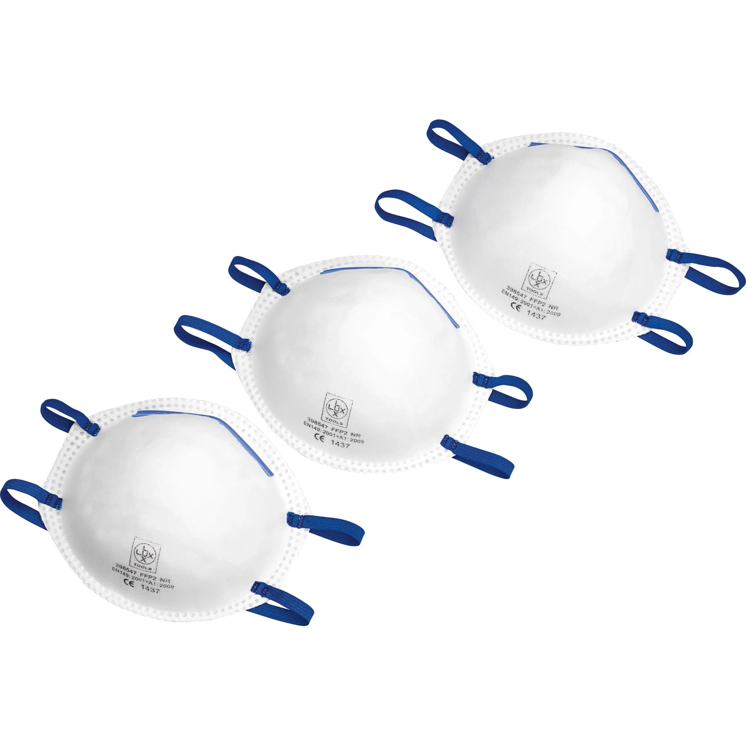 LUX-TOOLS Maska przeciwpyłowa FFP2 - 3 szt