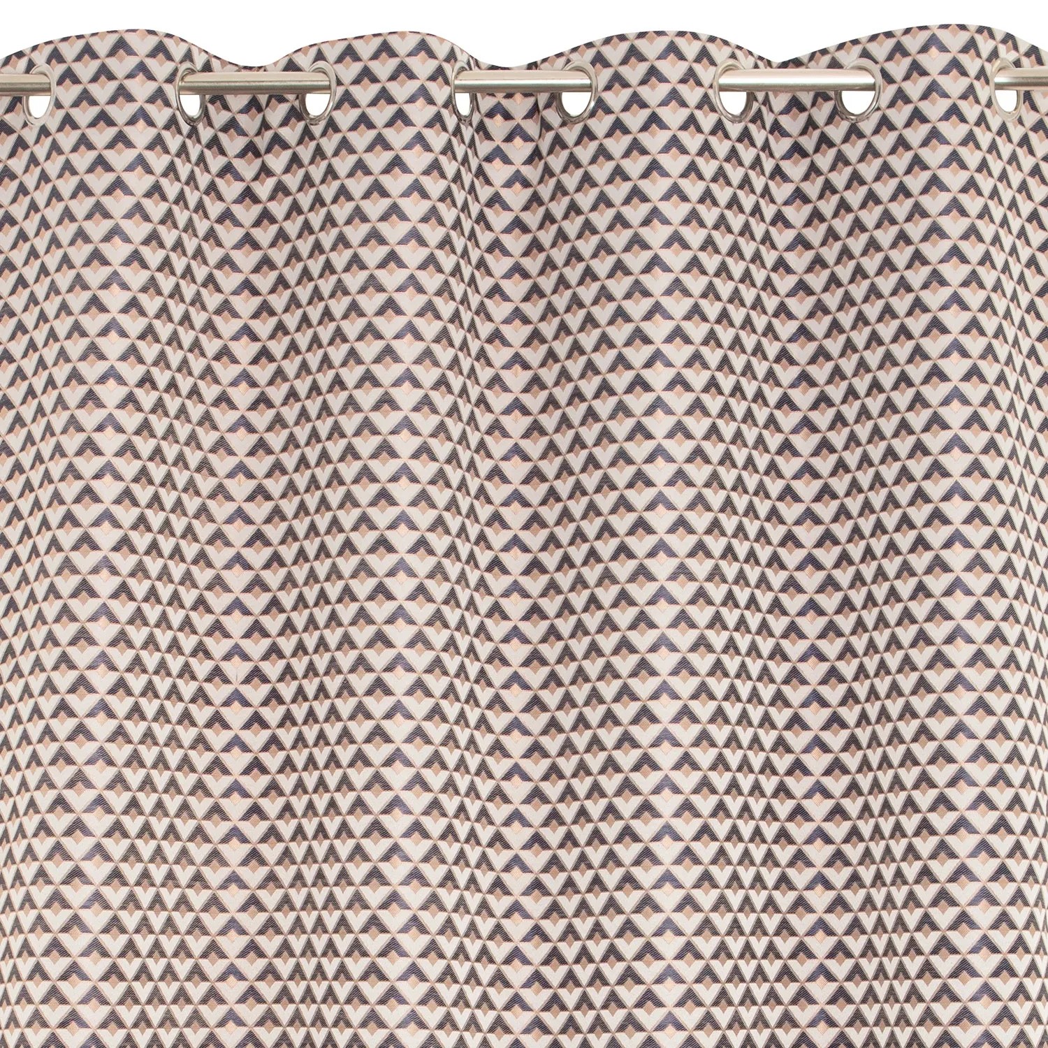 Zasłona KAPRIA na przelotkach 140 cm x 260 cm różowo-niebieska