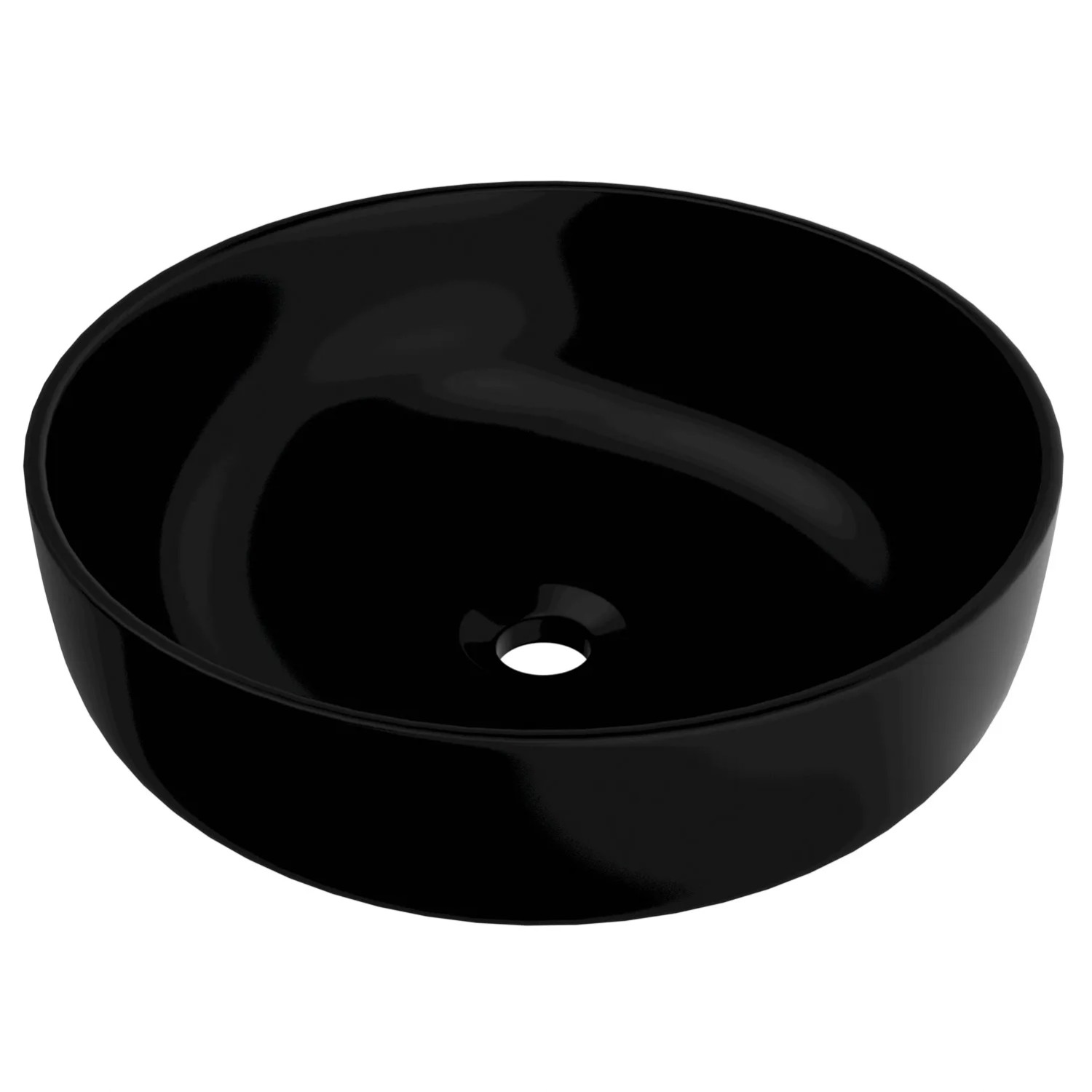 Umywalka nablatowa OLIVIA czarna