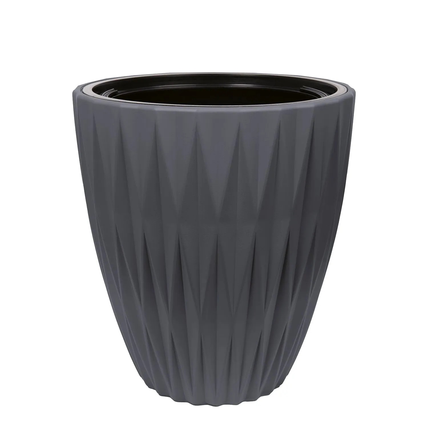 Doniczka z wkładem Caro antracytowa wys. 42 cm - 40 cm