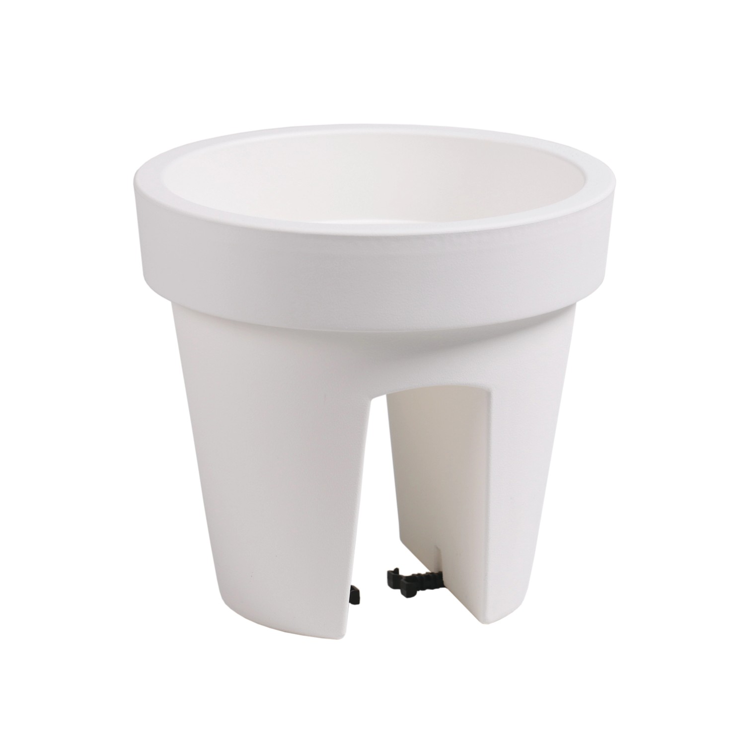 Prosperplast Doniczka Lofly Raili biały 24,5 cm, poj. 6,7L