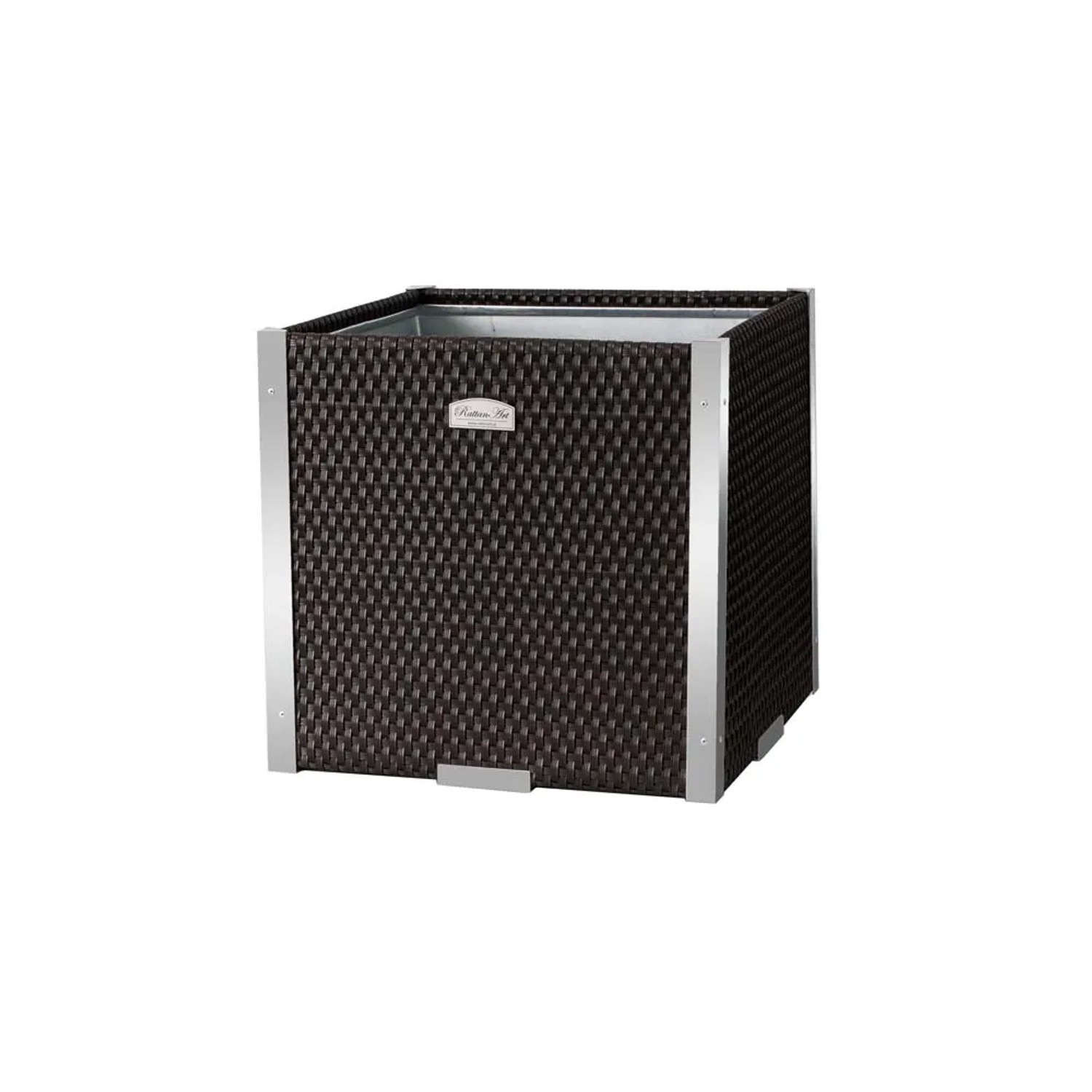 Donica ALU rattan słomkowa - 46 x 46 x 46 cm