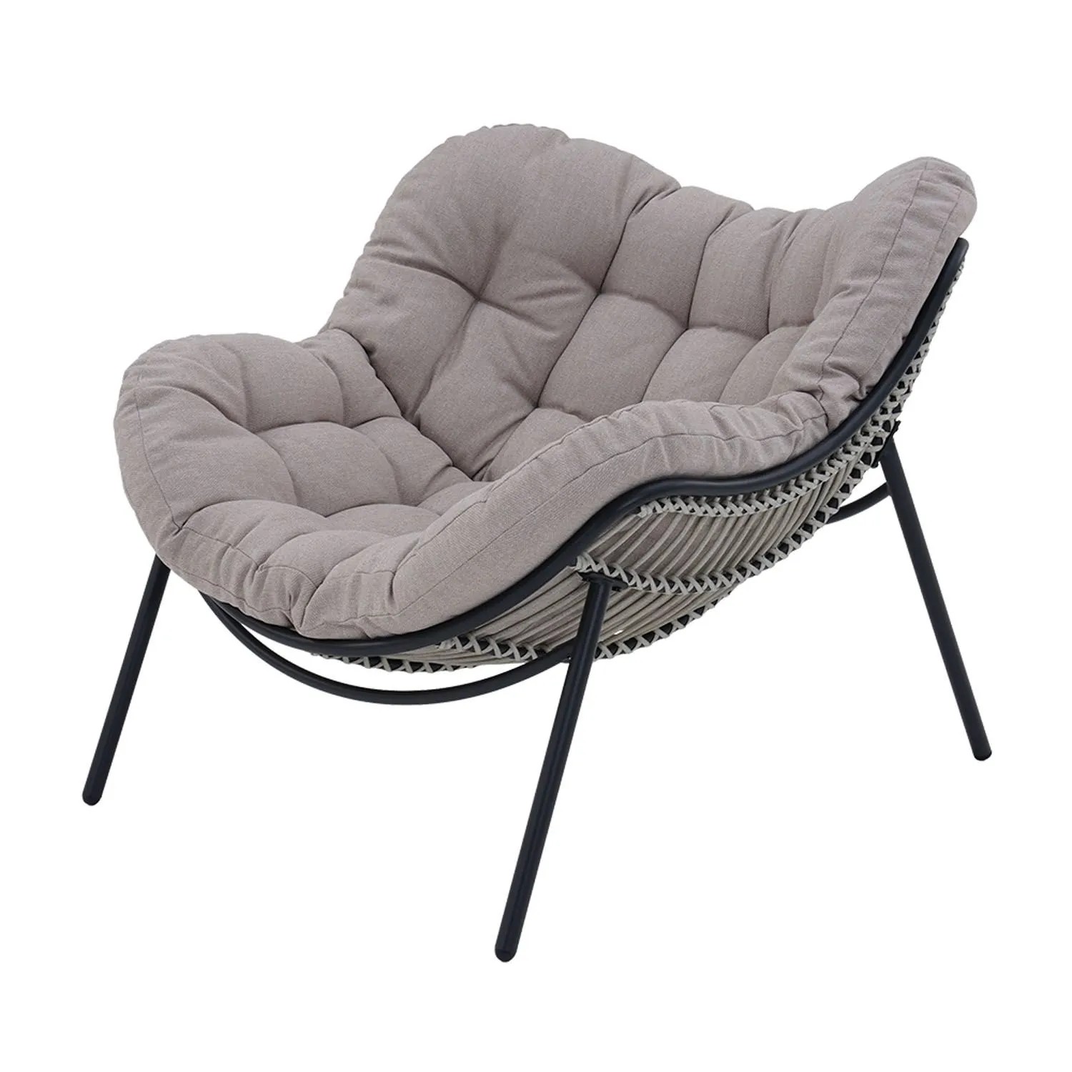 Fotel ogrodowy FLOW szary