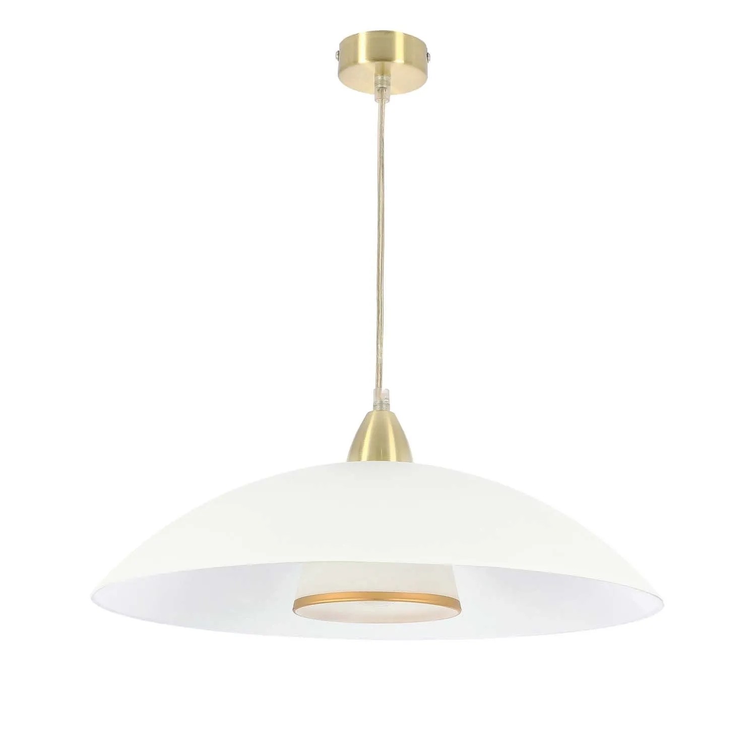 Candellux Lampa wisząca DUETTO 1xE27 40W satynowo-złota