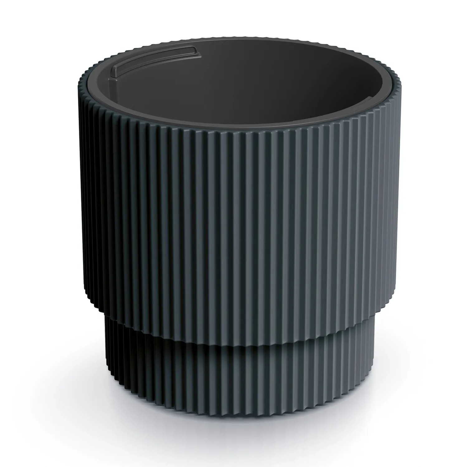 Prosperplast Donica Milly z wkładem antracyt - 30 x 28 cm